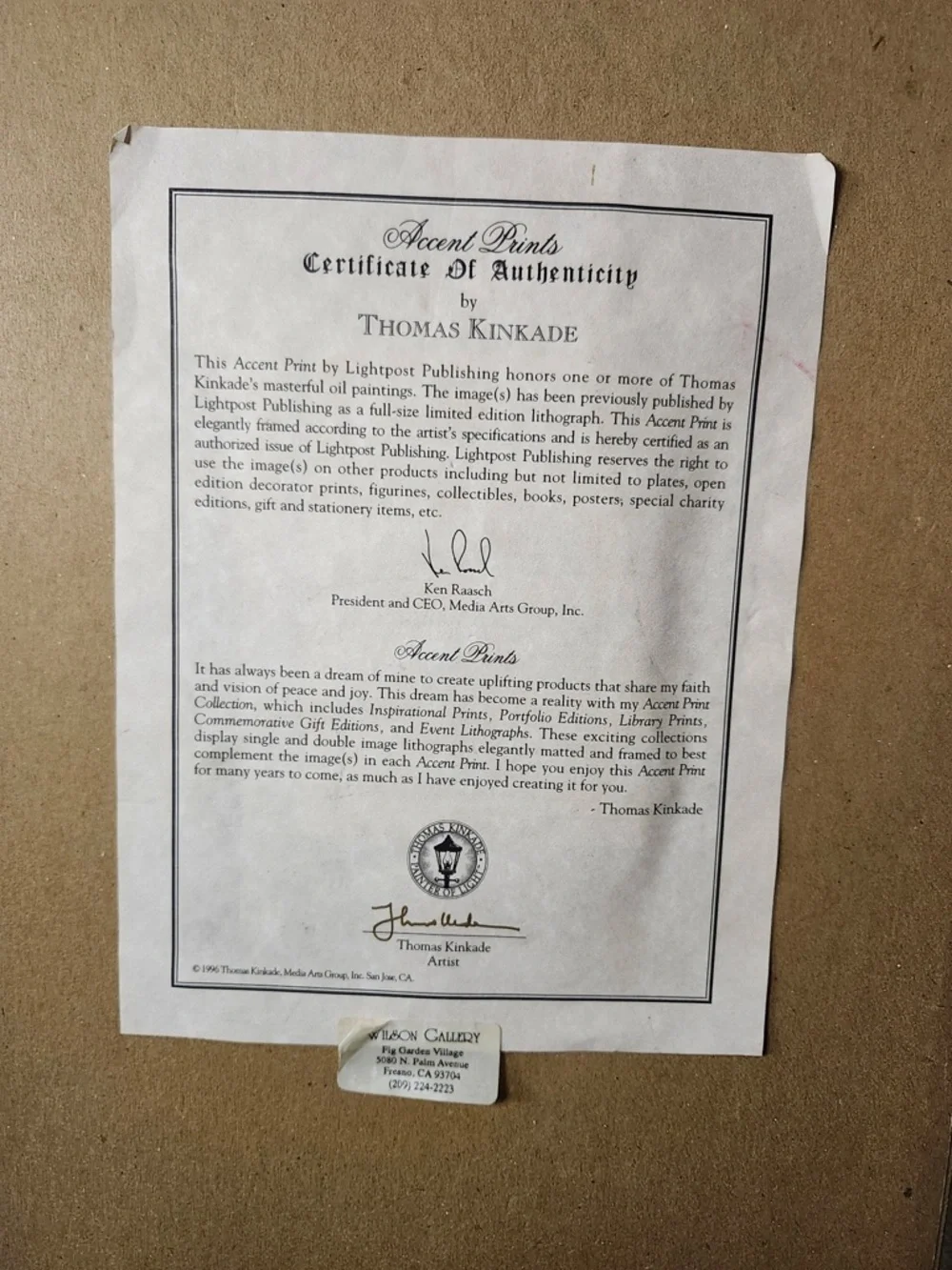 “Memories of Christmas”- Thomas Kinkade - Picture 3 of 4